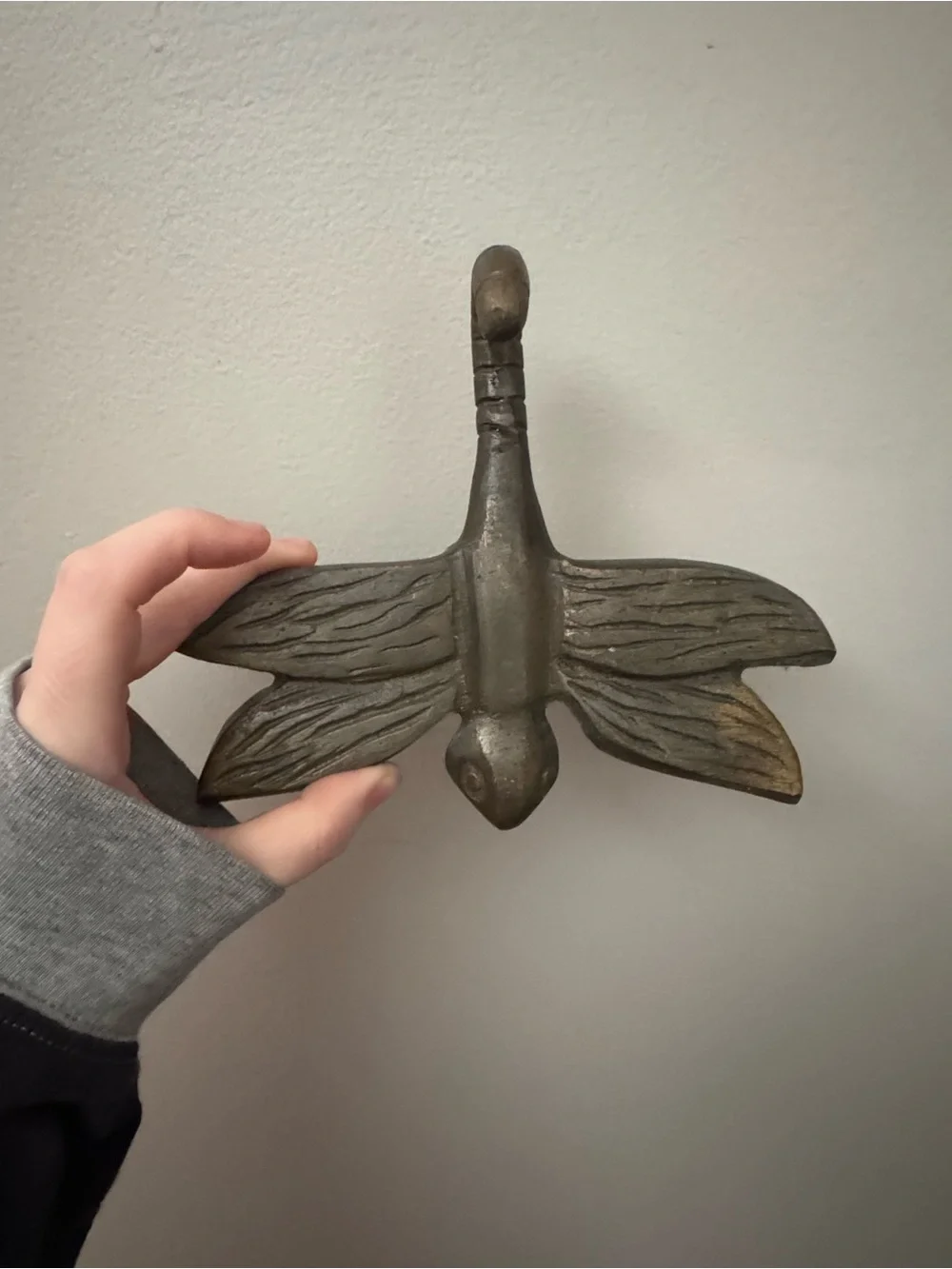 Bronze-Tone Dragonfly Wall Hook - Home Wall Decor